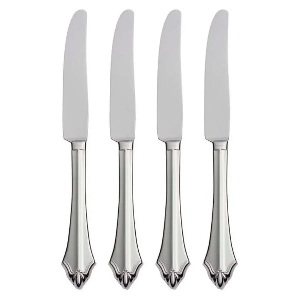 Dinner Knives Set of 4 Oneida Stainless Steel Kenwood Premium Fine‎ Flatware